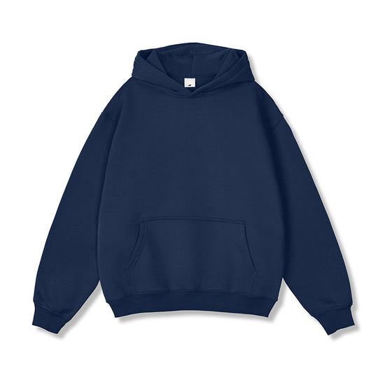 Unisex Oversize-Kapuzenpullover aus Baumwollmix mit Kängurutasche und gerippten Bündchen Shop Nory