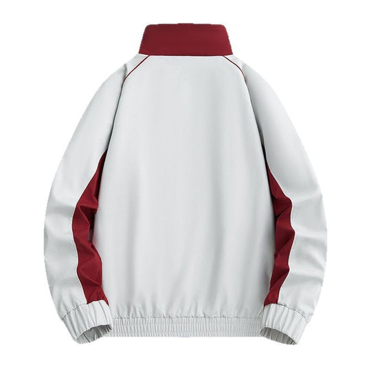 Herren Leichte Athletic-Softshell-Trainingsjacke mit Kontrastpaneelen, Stehkragen & elastischem Saum Shop Nory