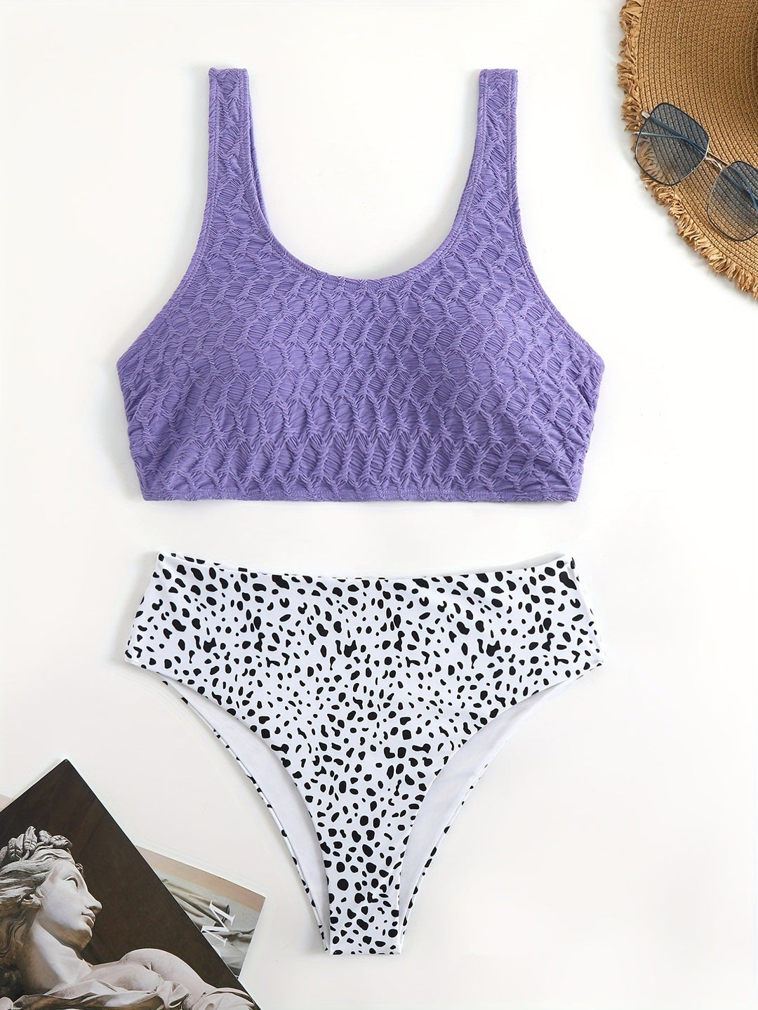 Damen Sportliches Bikini-Set mit elastischen Trägern