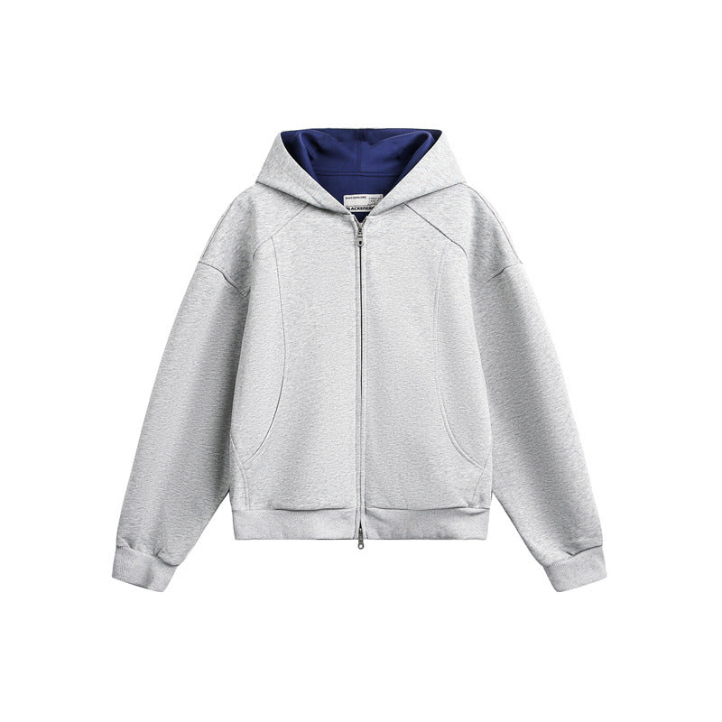 Unisex Oversize Kapuzen-Sweatjacke aus French-Terry mit Raglanärmeln und Zweiwegreißverschluss Shop Nory