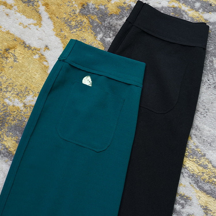 Damen Eleganter Maxirock mit vorderer Schlitzdetail Shop Nory
