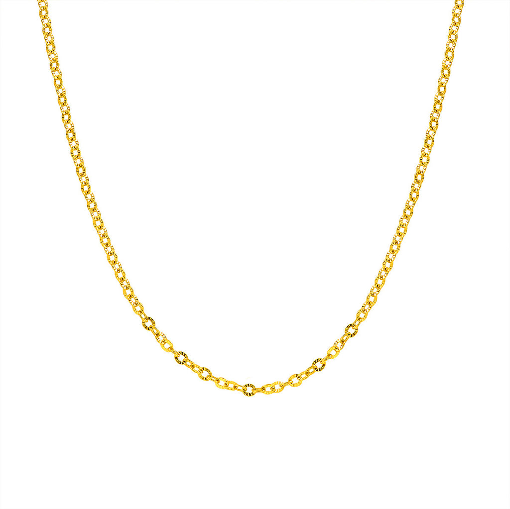Damen Texturierte Gliederkette Halskette Shop Nory