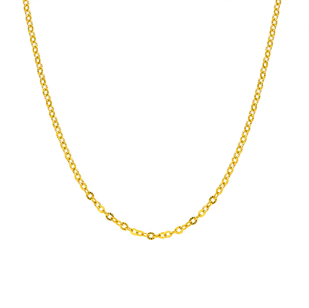 Damen Texturierte Gliederkette Halskette Shop Nory