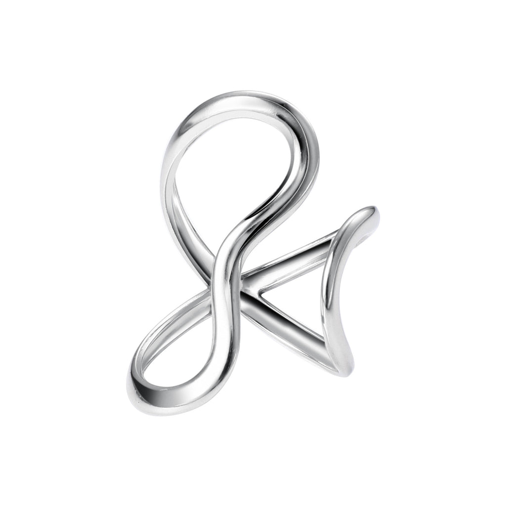 Damen Eleganter Ring mit modernem, geschwungenem Design Shop Nory