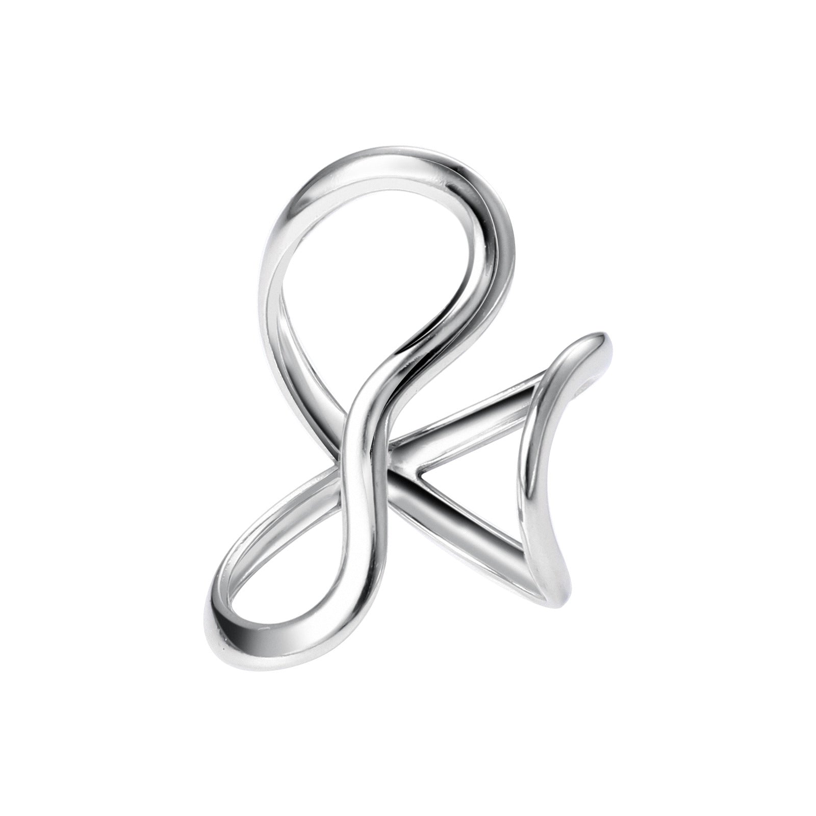 Damen Eleganter Ring mit modernem, geschwungenem Design Shop Nory