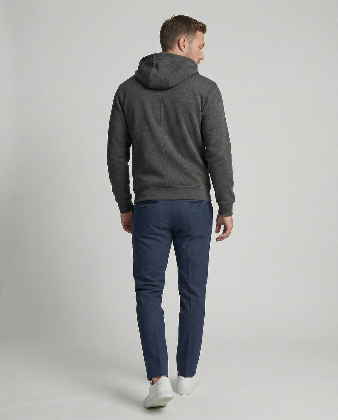 Kapuzenjacke Herren sportlich mit Reißverschluss und Taschen