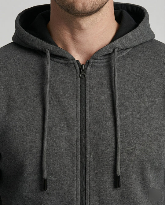 Kapuzenjacke Herren sportlich mit Reißverschluss und Taschen