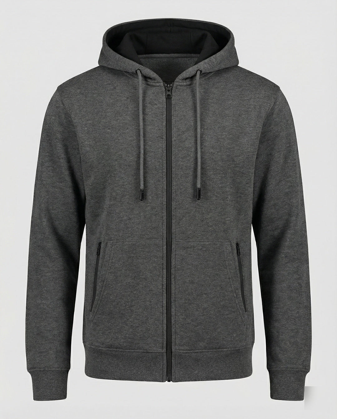 Kapuzenjacke Herren sportlich mit Reißverschluss und Taschen