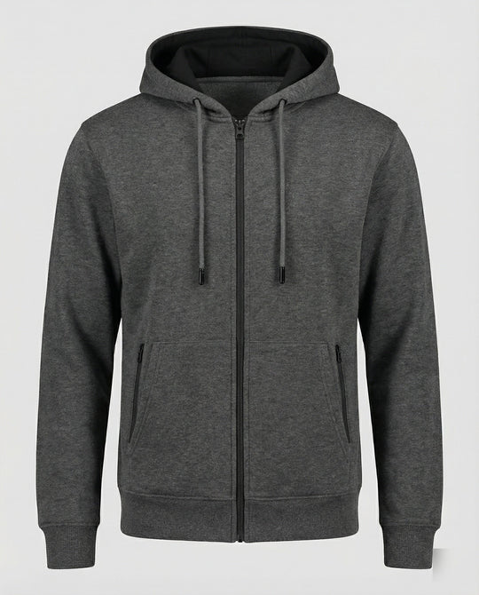 Kapuzenjacke Herren sportlich mit Reißverschluss und Taschen