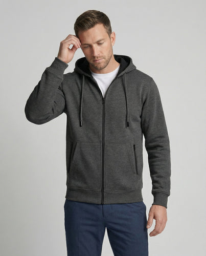 Kapuzenjacke Herren sportlich mit Reißverschluss und Taschen