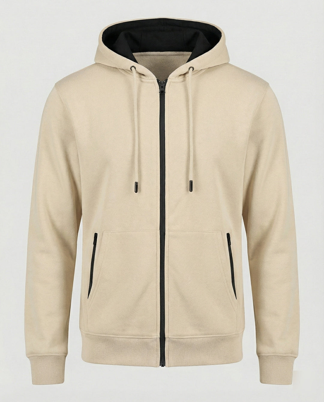 Kapuzenjacke Herren sportlich mit Reißverschluss und Taschen