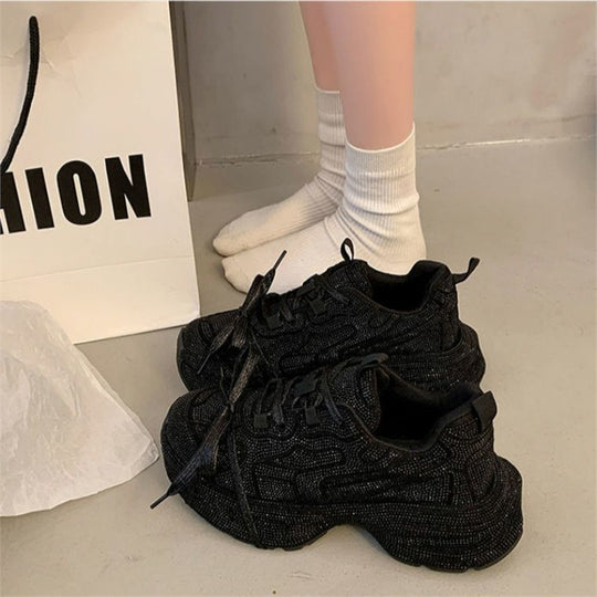 Damen Sculpted-Plateau Sneaker mit strukturiertem Mesh und ergonomischem Komfortfußbett Shop Nory