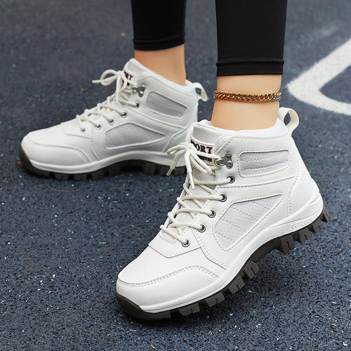 Damen wasserdichte Wanderschuhe mit rutschfester Sohle und atmungsaktivem Obermaterial