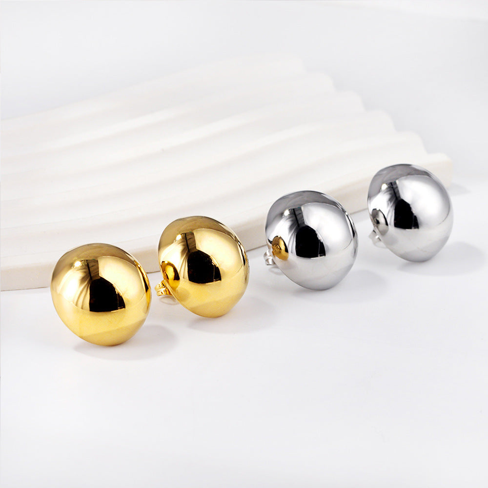 Damen Edelstahl Ohrstecker mit innovativem, geschwungenem Design Shop Nory