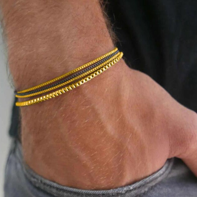 Herren-Armband-Set mit eleganten und strukturierten Designs Shop Nory