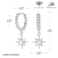 Damen Ohrhänger aus 925er Sterlingsilber mit funkelndem Zirkonanhänger Shop Nory