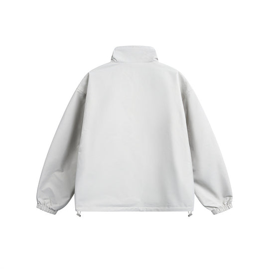 Unisex Leichte Softshelljacke mit wärmendem Fleeceinnenfutter, Stehkragen und Kordelzug Shop Nory