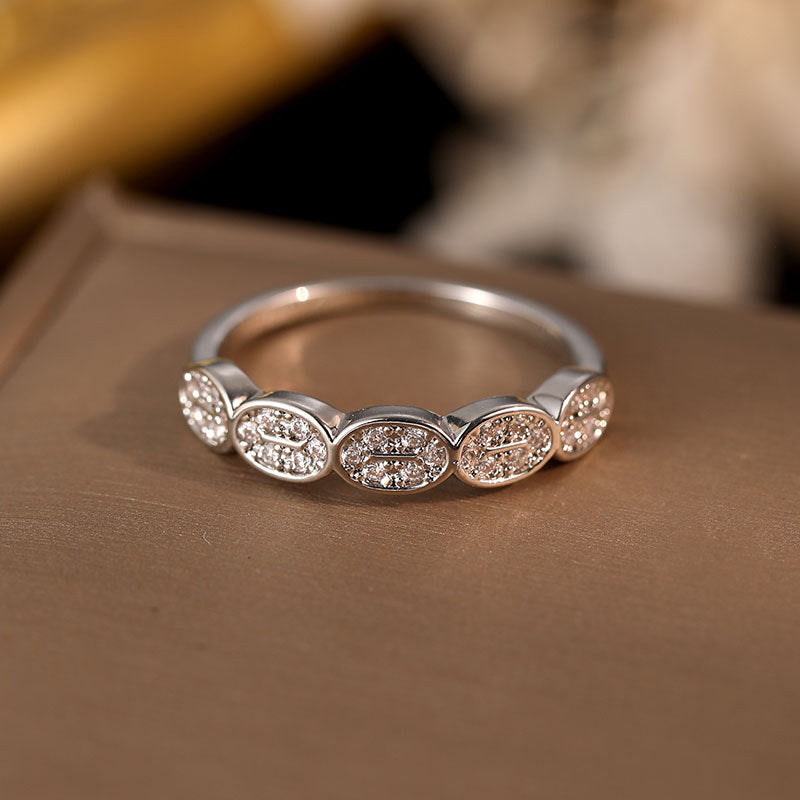 Damenring mit glitzerndem Zirkonia-Besatz Shop Nory