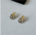 Damen Ohrstecker mit modernem Doppelring-Design Shop Nory