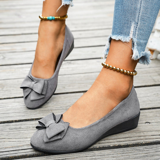Damen Klassische Ballerinas aus weichem Wildleder