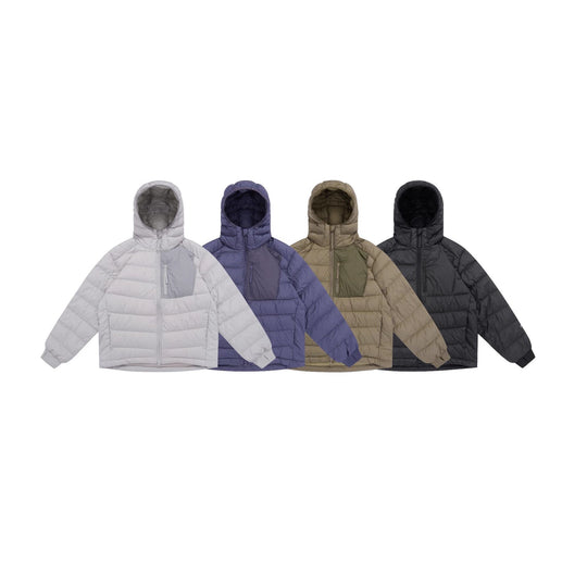 Herren Leicht wattierte Kapuzenjacke im Boxy‑Schnitt mit technischen Einsätzen Shop Nory