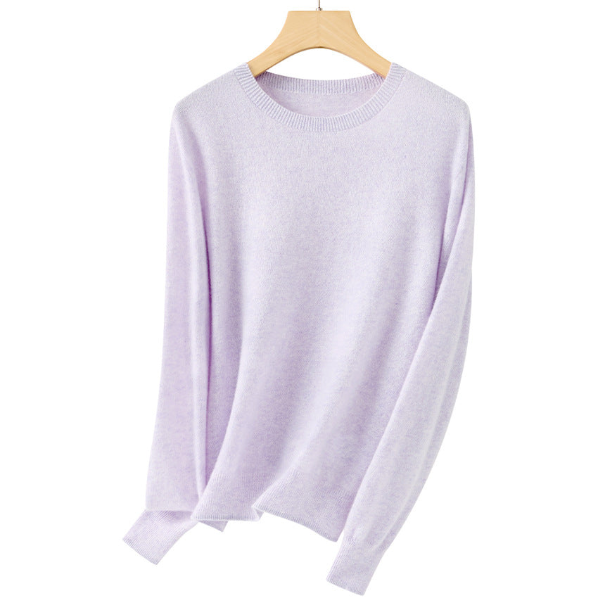 Damen Feiner Rundhals-Feinstrickpullover mit leichter Oversize-Passform Shop Nory