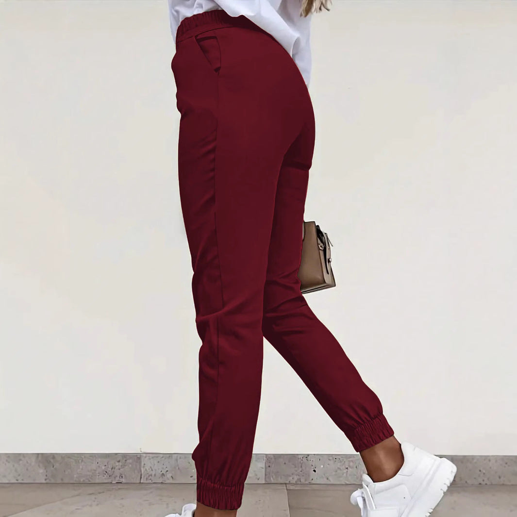 Damen bequeme Slim-Fit Chino-Hose