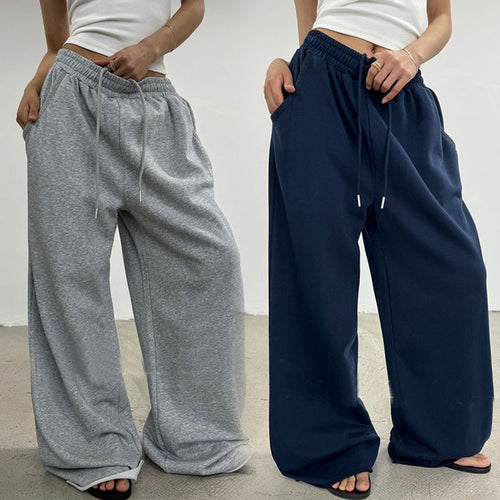 Damen nan weite High-Waist Loungehose mit gerafftem Bund und Kordelzug Shop Nory