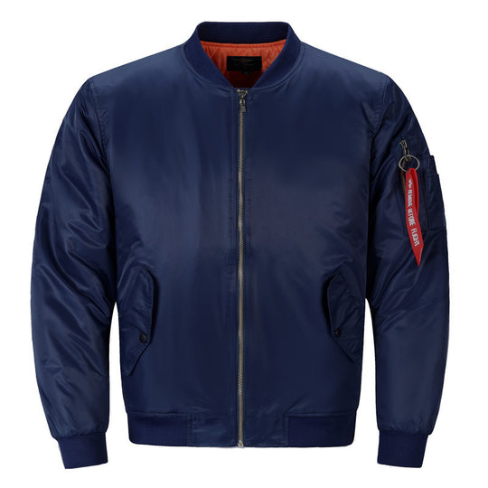 Herren Pilotenbomberjacke im Aviator-Look mit Nylonoberfläche und Utility-Ärmeltasche Shop Nory