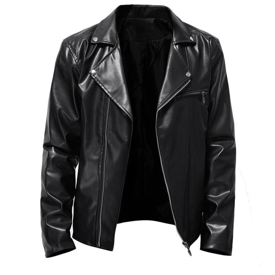 Herren Bikerjacke aus hochwertigem Kunstleder
