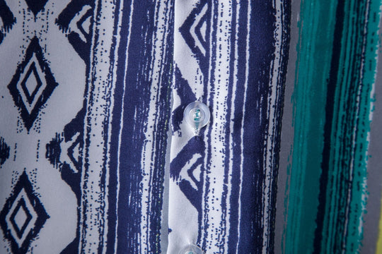 Herren Kurzarmhemd mit einzigartigem tribal-inspiriertem Design Shopnory