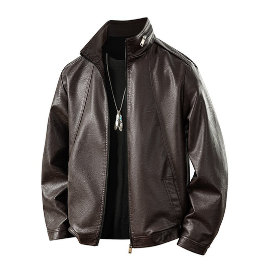Herren Kunstlederjacke im sportlichen Design Shop Nory