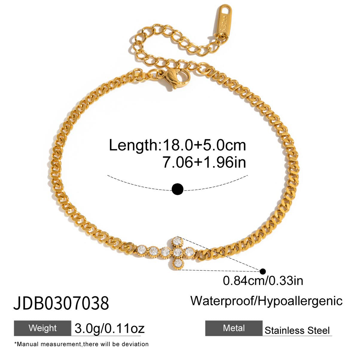 Damen Armband mit spiralförmigem Zirkonia-Anhänger aus hypoallergenem Edelstahl Shop Nory