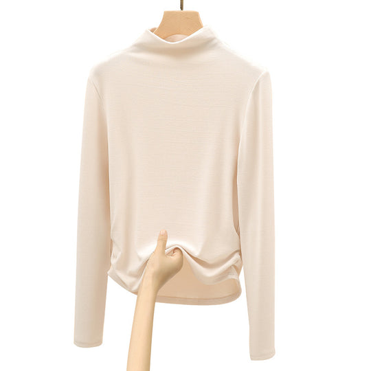 Damen Elegantes Langarmshirt mit hochgeschlossenem Kragen Shop Nory 1787620449