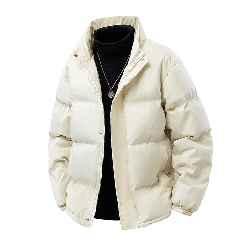 Herren Wattierte Oversize-Pufferjacke mit wasserabweisender Shell, hohem Stehkragen und verdecktem Reißverschluss Shop Nory