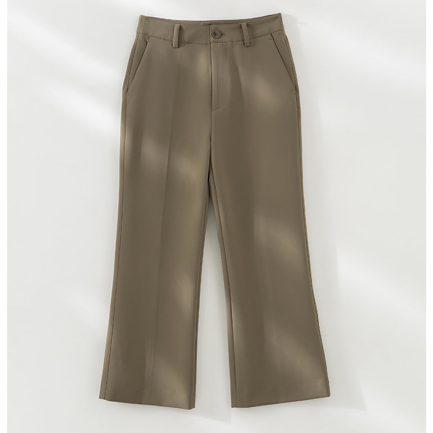 Damen Tailored-Stoffhose mit Bügelfalte, weiter Beinführung und Gürtelschlaufen Shop Nory