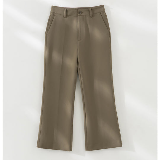 Damen Tailored-Stoffhose mit Bügelfalte, weiter Beinführung und Gürtelschlaufen Shop Nory