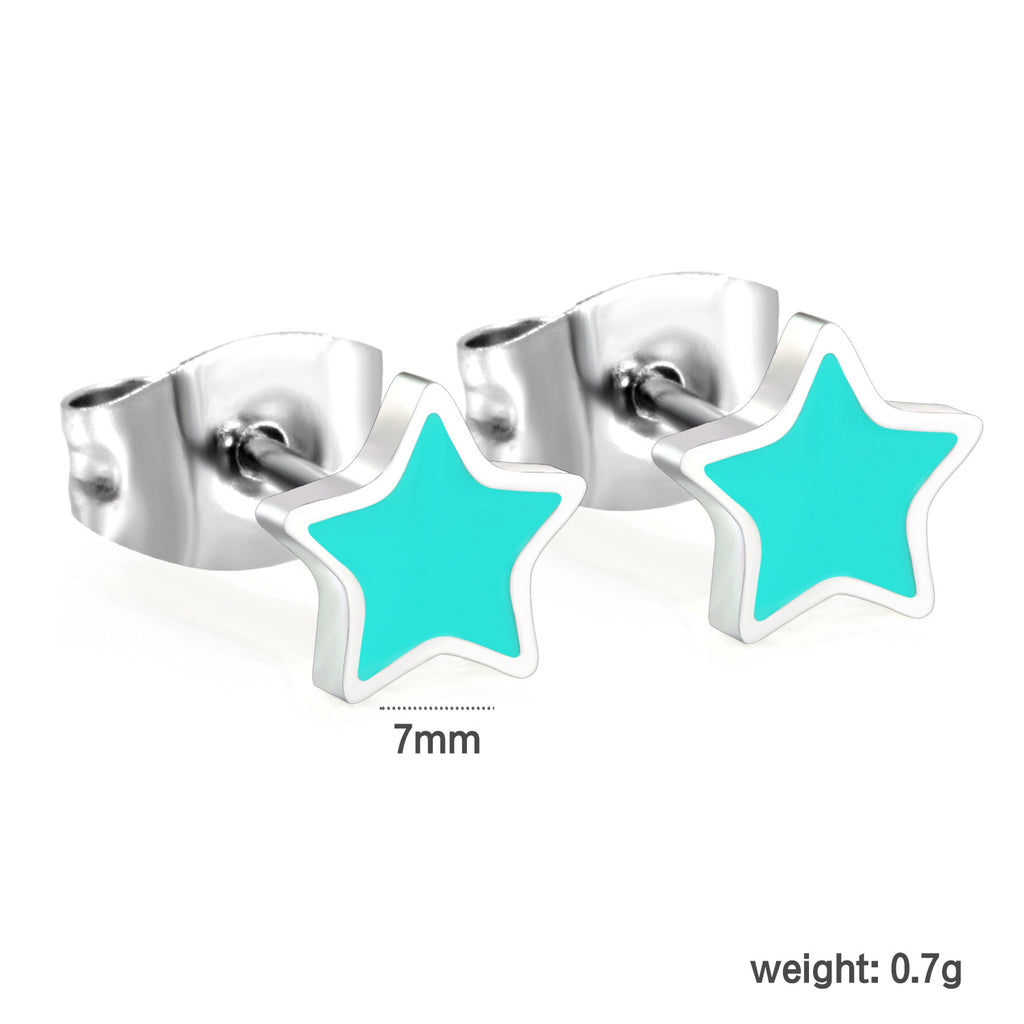 Damen Ohrstecker im Sternen-Design aus hochwertigem Edelstahl Shop Nory