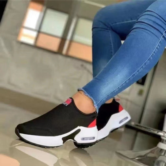 Damen Sock-Sneaker mit luftgepolsterter Sohleneinheit und gestricktem Komfortschaft Shop Nory