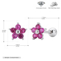Damen Ohrstecker im floralen Design mit funkelnden Zirkonia Shop Nory