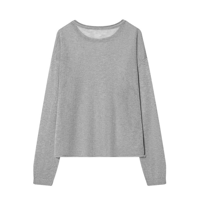 Damen Feinstrick-Loungewear-Set mit Rundhals-Pullover, weitem Palazzo und strukturierter Rock-Overlay Shop Nory