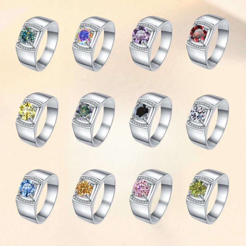 Damenring mit zartem, runden Pink-Zirkonia und funkelndem Design Shop Nory