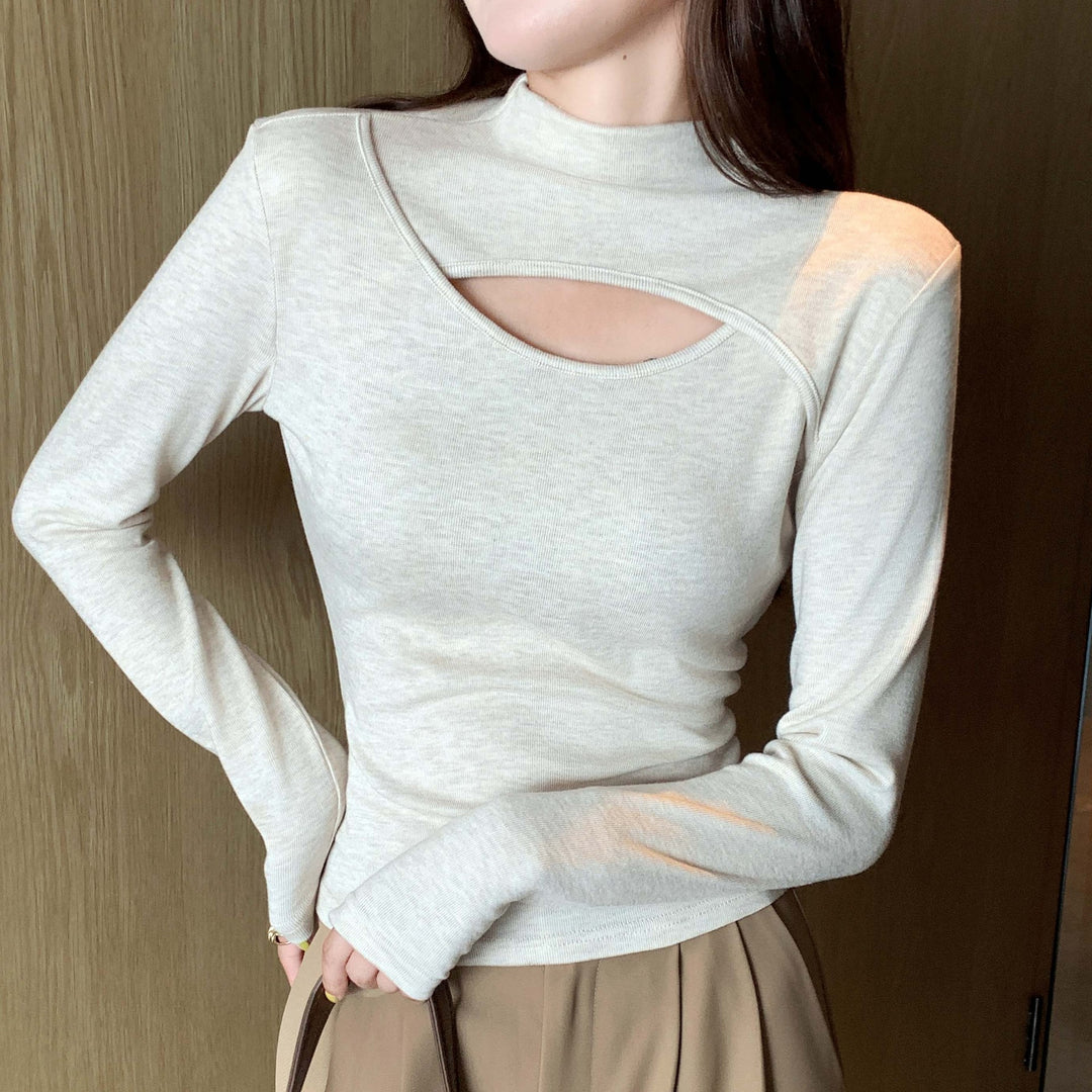 Damen Langarmshirt mit modischem Cut-Out Shop Nory