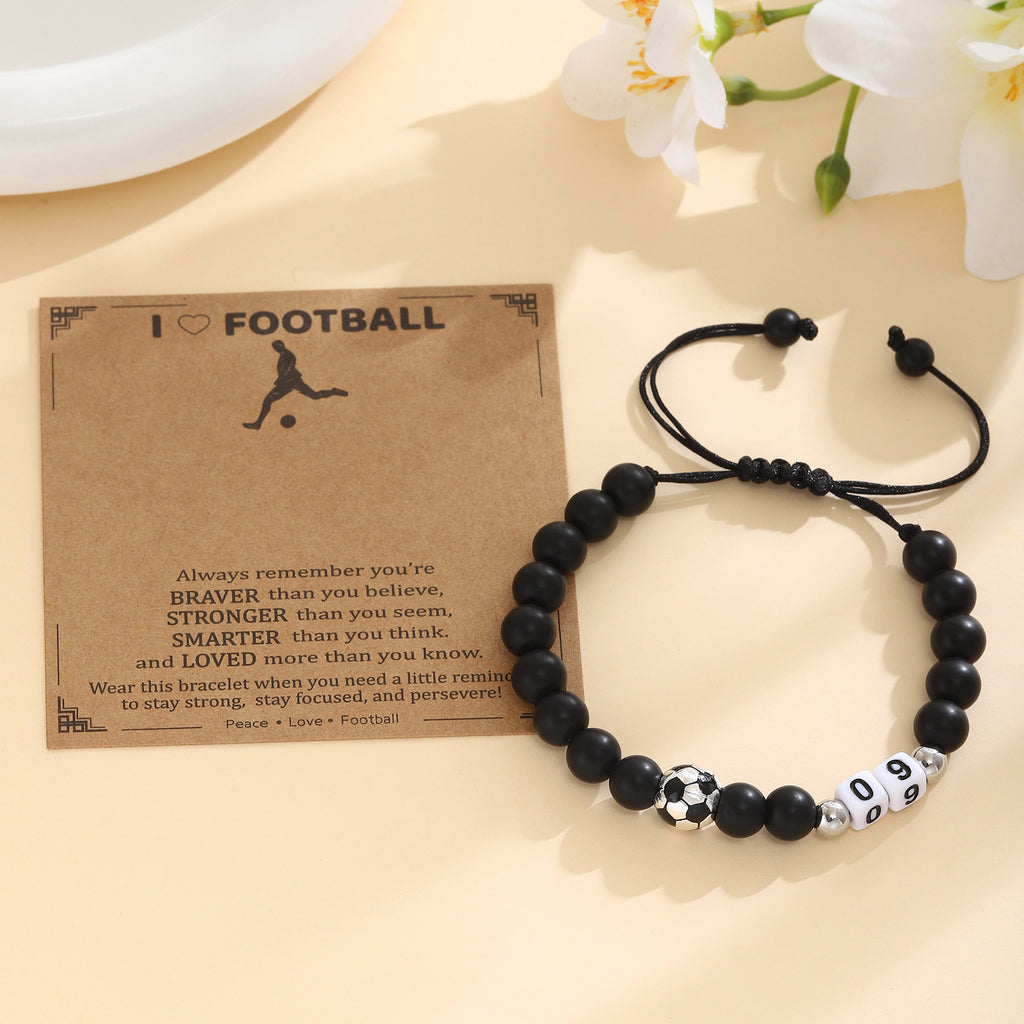 Damen Motivationsarmband mit Fußballdesign Shop Nory