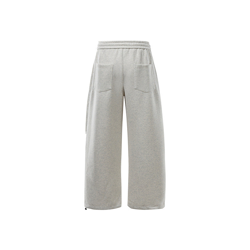 Unisex Weite Sweat-Cargohose mit Ebenenpasse, elastischem Kordelbund und verstellbarem Saum Shop Nory