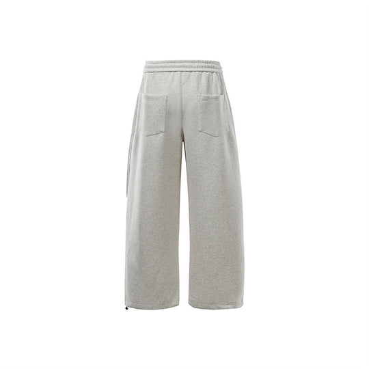 Unisex Weite Sweat-Cargohose mit Ebenenpasse, elastischem Kordelbund und verstellbarem Saum Shop Nory
