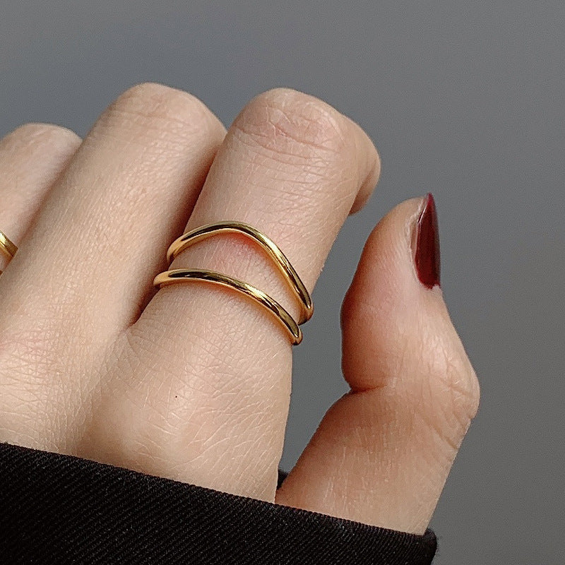 Damenring mit kunstvollem geschwungenem Design Shop Nory