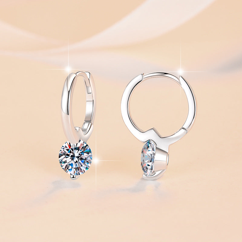 Damen Zarte Ohrringe mit funkelndem Kristall Shop Nory