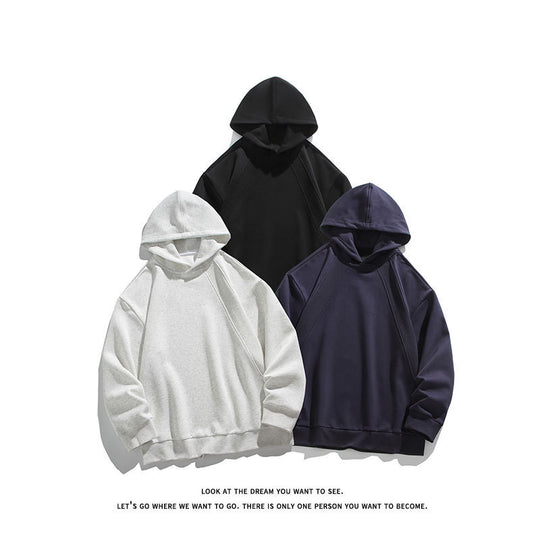 Herren Oversize-Kapuzenpullover mit Raglannähten und minimalistischem Streetwear-Design Shop Nory