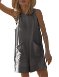 Damen Lässiger Jumpsuit mit praktischen Taschen und weit geschnittenem Design